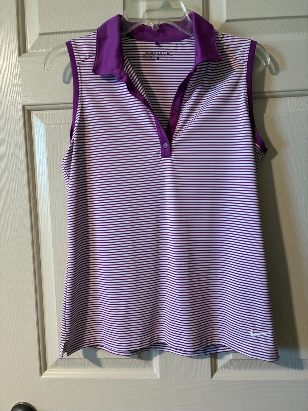 Nike Golf Women’s Dri-Fit Victory Stripe Sleeveless Polo Shirt